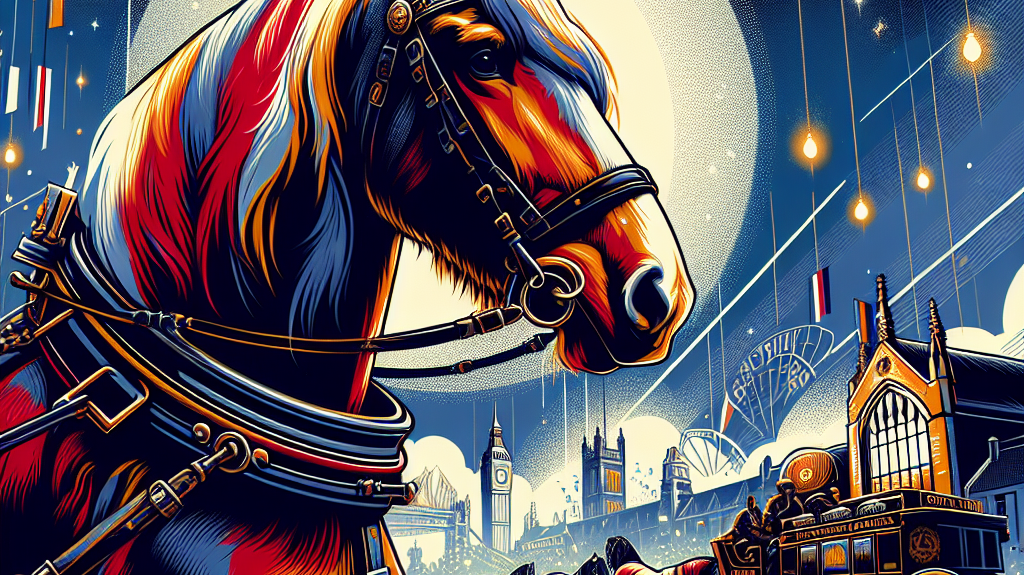Meet Cosmo, the Majestic Shire Horse Stealing the Show at Kynren's Epic Historical Spectacle- just horse riders