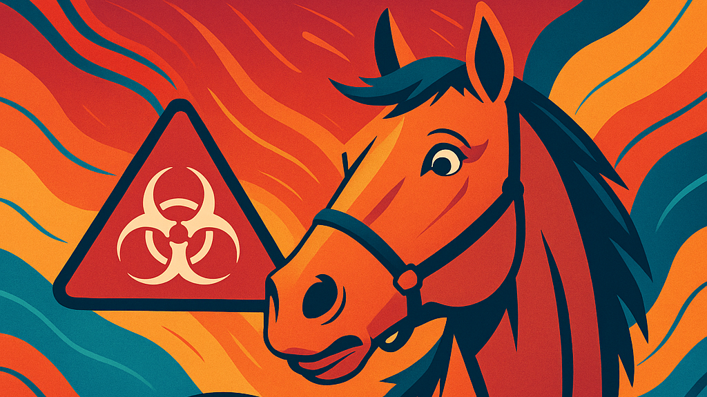 Equine Herpesvirus Outbreak at Virginia Event Highlights Critical Biosecurity Measures- just horse riders