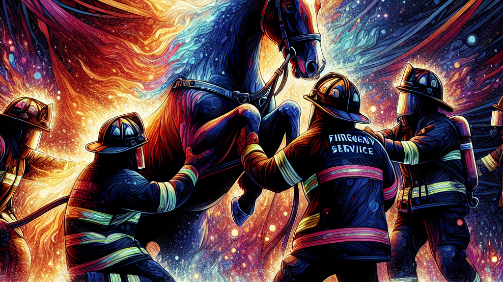 A Tale of Equine Emergency: How Fire and Rescue Services Saved a Horse's Life and the Lessons Learned- just horse riders