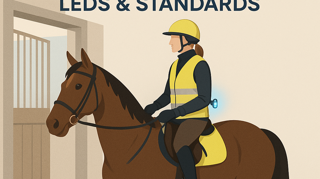 Hi-Vis For UK Riders: Colours, Placement, LEDs & Standards- just horse riders