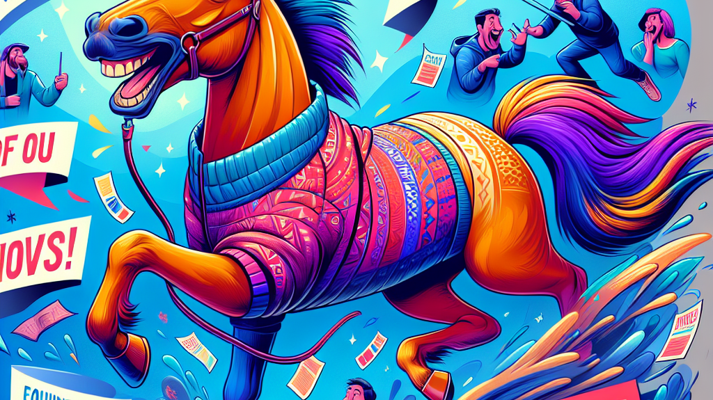 Laugh Out Loud Adventures of Hovis: A Dive into the Life of an Equine Comedian- just horse riders