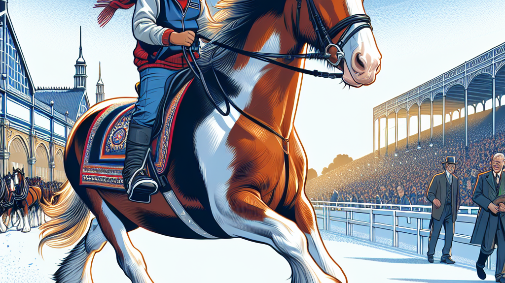 Young Rider's Heartwarming Journey With Champion Clydesdale At HOYS- just horse riders