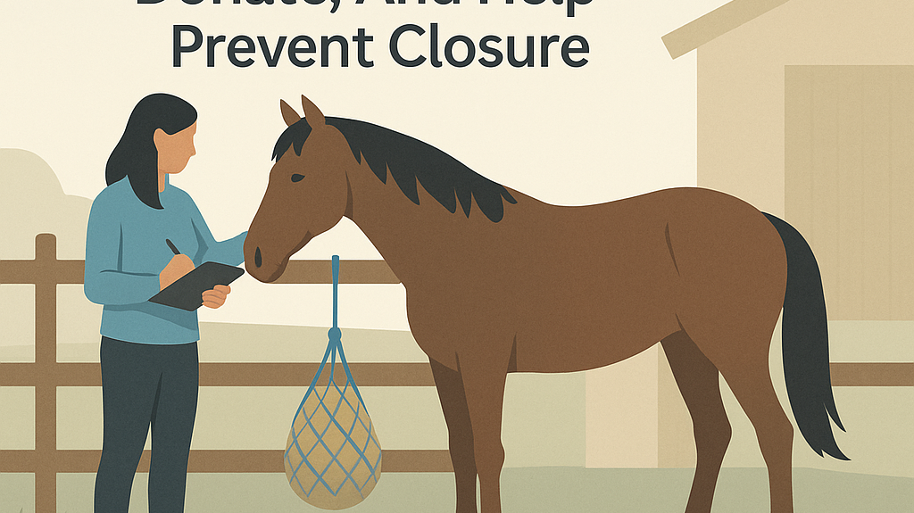 EMW Sanctuary: Verify, Donate, And Help Prevent Closure- just horse riders