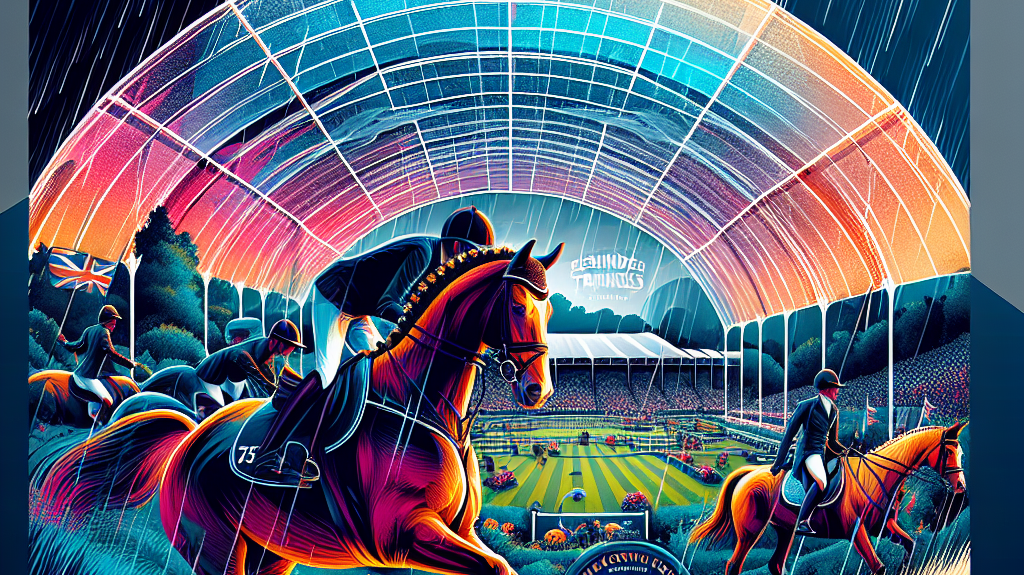 Celebrate 75 Years of Equestrian Triumph: Behind the Scenes of the Badminton Horse Trials Despite Weather Challenges- just horse riders