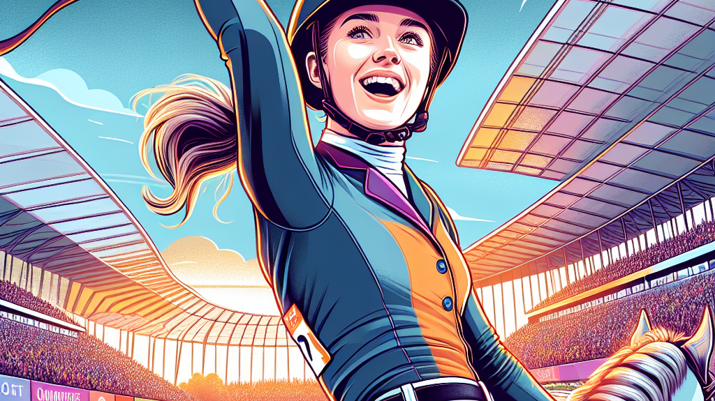 European Champion Abigail Gray Ends Pony Career on a High at 2024 National Dressage Championships- just horse riders