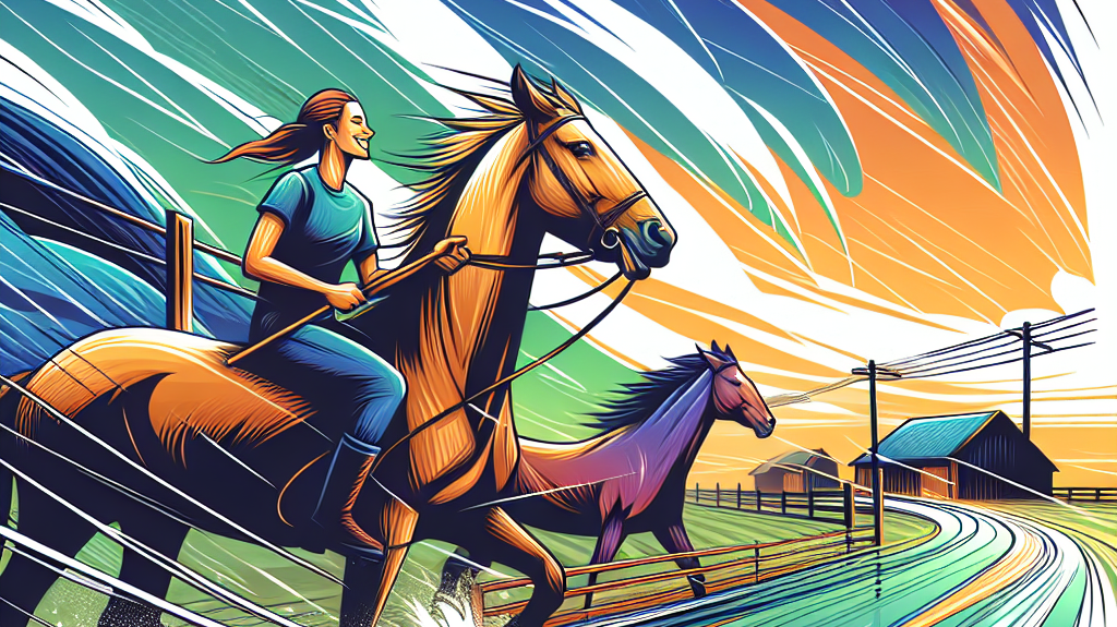 "Facing Adversity with a Smile: A Humorous Insight into Handling Horses in Challenging Weather Conditions"- just horse riders