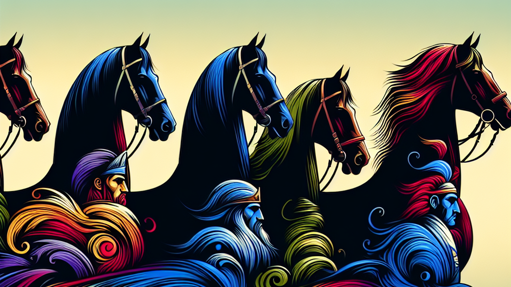 From War Mounts to Symbols of Power: The Inspiring Tales of Five Famous Black Horses- just horse riders