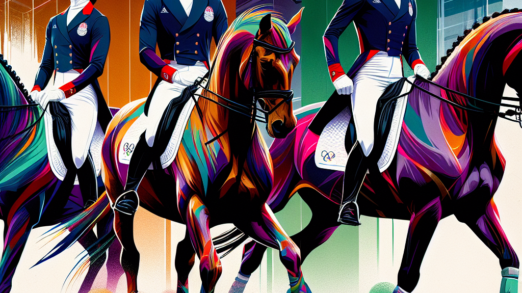 Breaking Age Stereotypes in Style: The British Olympic Dressage Team for Paris 2024 Revealed- just horse riders