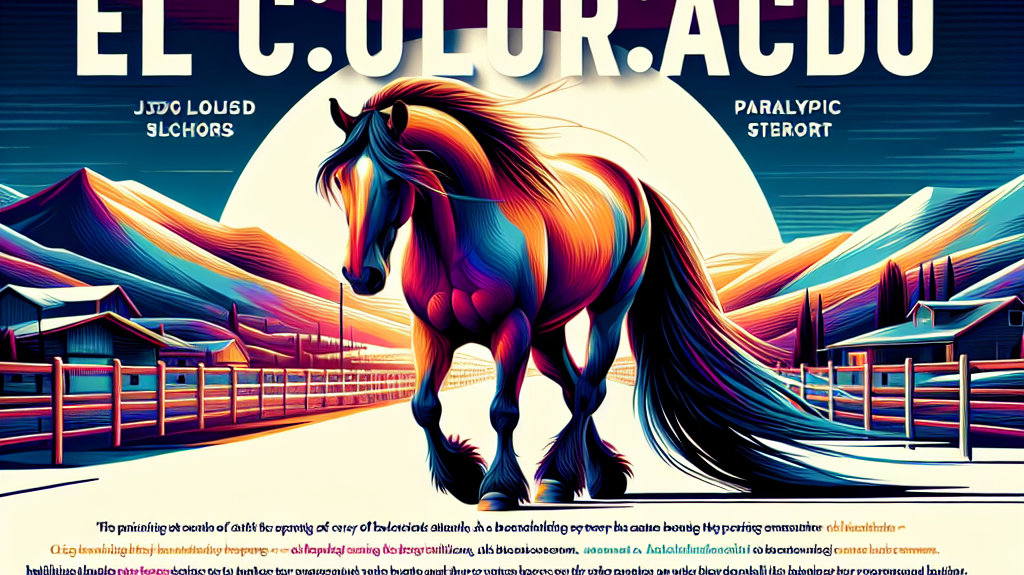 From Breeding Stallion to Paralympic Star: The Inspiring Journey of El Colorado and Jody Schloss- just horse riders