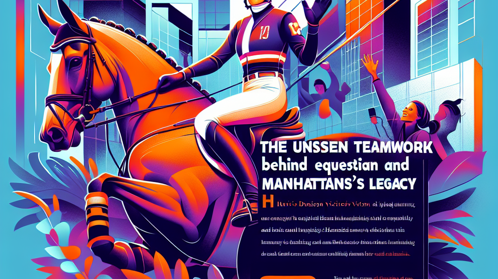 The Unseen Teamwork Behind Equestrian Triumph: Harriet Dennison's Victory and Manhattan's Legacy- just horse riders