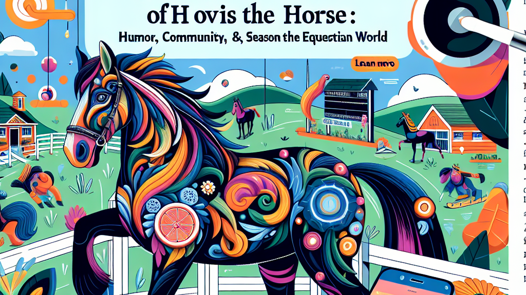 Exploring The Whimsical Wit Of Hovis The Horse: Humor, Community, And Seasonal Insights In The Equestrian World- just horse riders