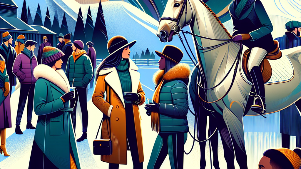 Exploring The Intersection Of Socio-Political Realities And Equestrian Elegance At The Winter Equestrian Festival- just horse riders