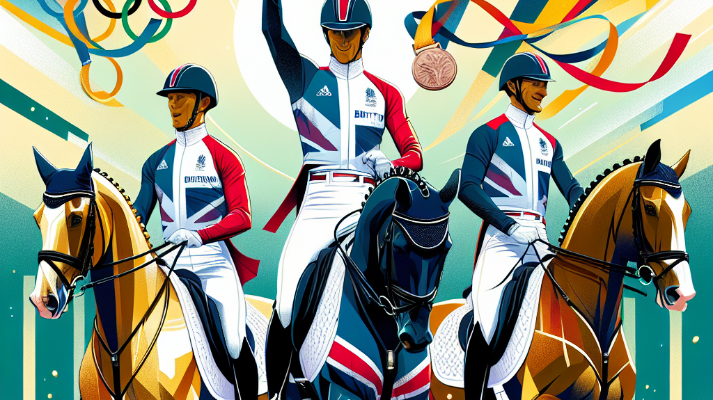 Great Britain's Dressage Team Clinches Bronze at the 2024 Olympics- just horse riders