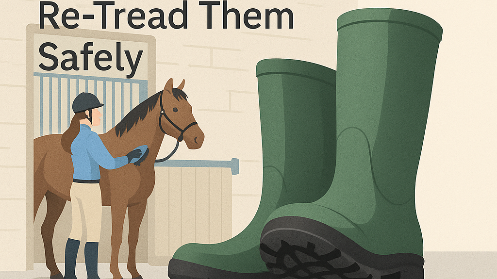 Wellington Boots: Why You Can't Re-Tread Them Safely- just horse riders