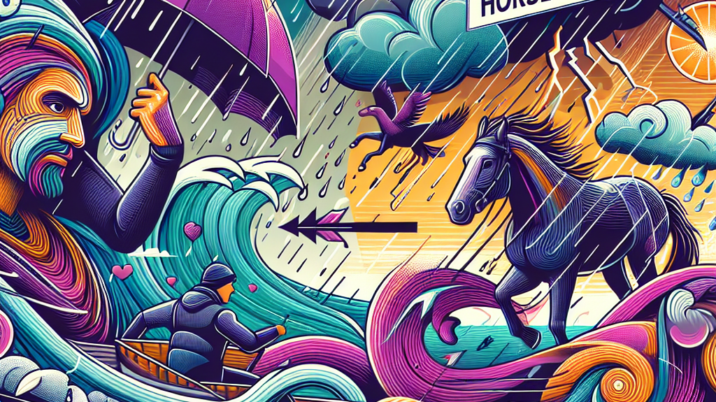 Surviving Stormy Weather And Horse Hijinks With Humor And Heart- just horse riders