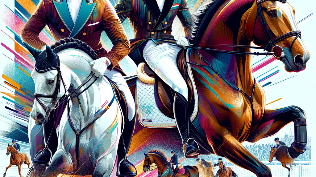 Matt Sampson And Daniel Shine At London International Horse Show- just horse riders