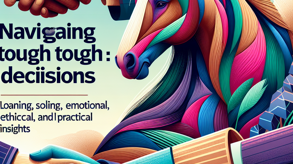 Navigating Tough Decisions: Loaning vs Selling Older Horses - Emotional, Ethical, and Practical Insights- just horse riders