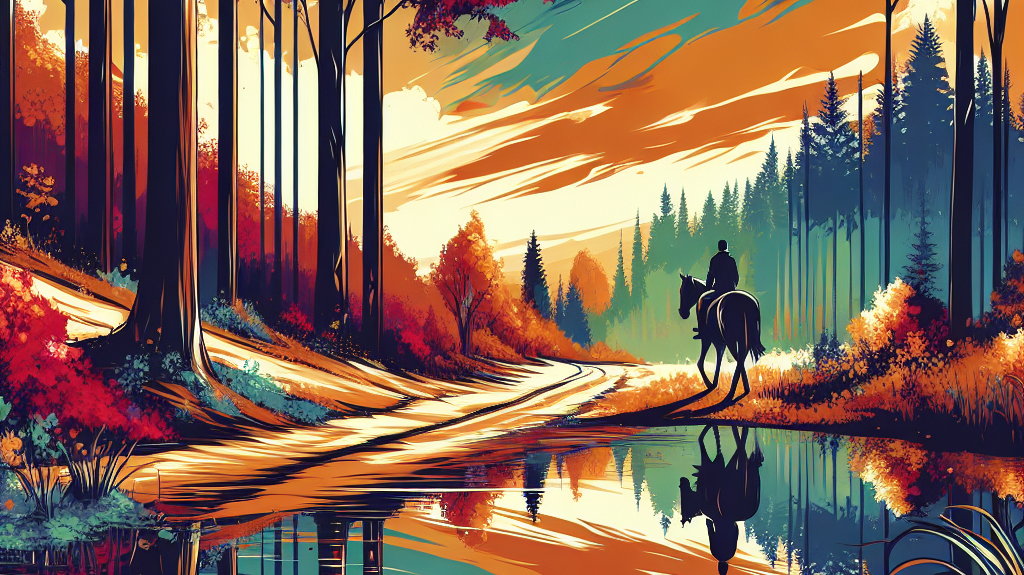 Embark on Enchanting Autumn Horse Riding Adventures: Discover Trails, Foliage, and Reflection- just horse riders