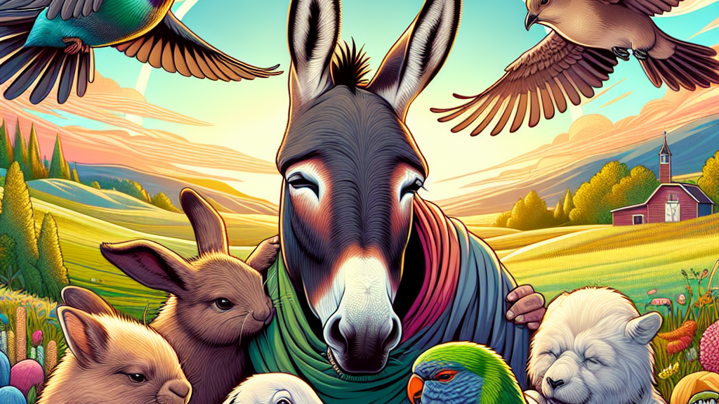 Healing through Friendship: How a Bereaved Donkey Found Solace in New Companionship- just horse riders