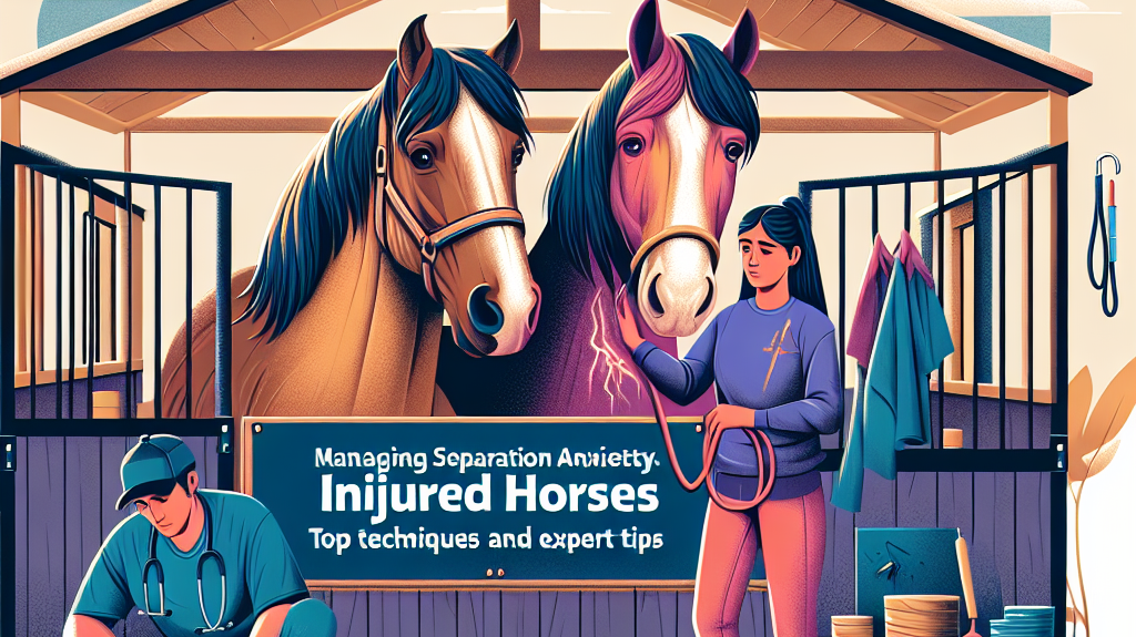 Managing Separation Anxiety in Injured Horses: Top Techniques and Expert Tips- just horse riders