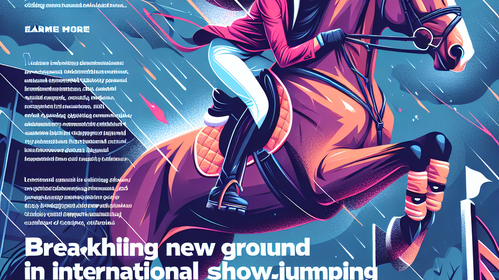 "Breaking New Ground in International Showjumping: Empowered Women, Celebrity Influence, and Weather Challenges"- just horse riders