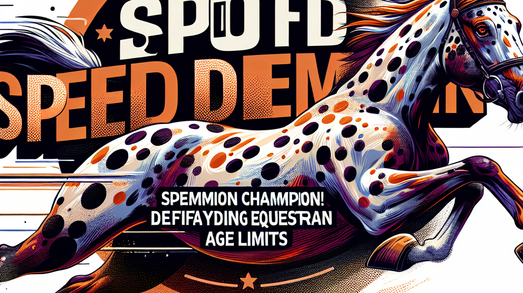 Meet Charlie The Spotted Speed Demon Champion Defying Equestrian Age Limits- just horse riders