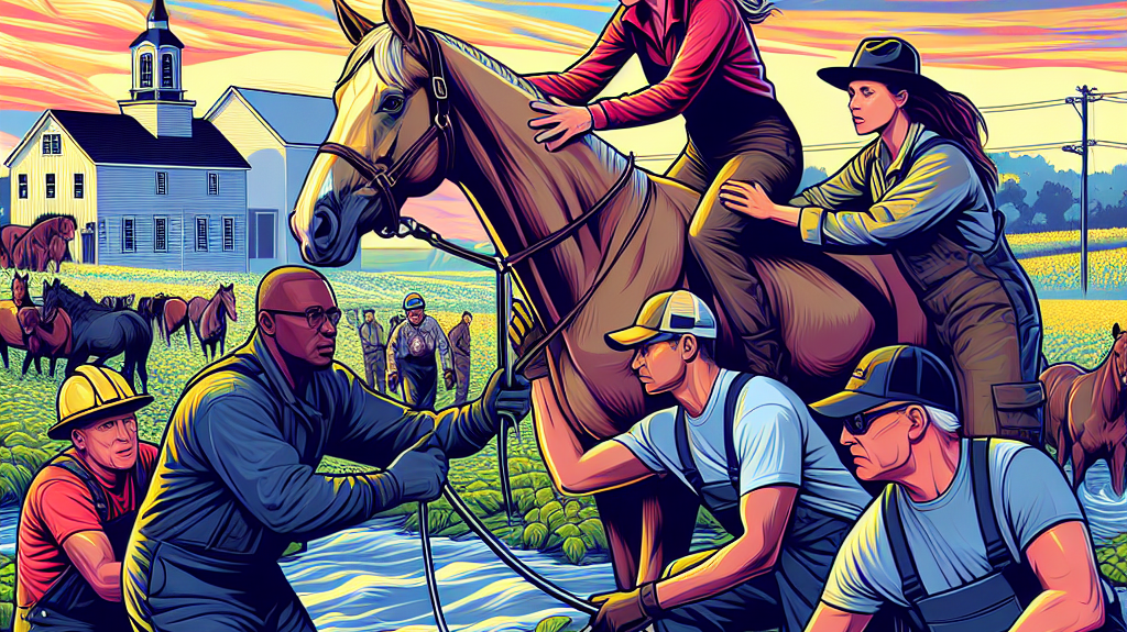 Valcour's Victory: How Cooperation and Preparedness Led to Successful Horse Rescue in Massachusetts- just horse riders