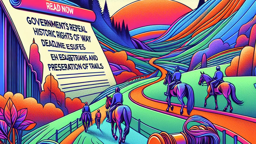 Government's Repeal Of Historic Rights Of Way Deadline Ensures Safety For Equestrians And Preservation Of Trails- just horse riders