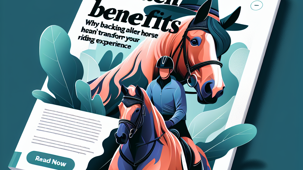 Discover the Hidden Benefits: Why Backing an Older Horse Can Transform Your Riding Experience- just horse riders