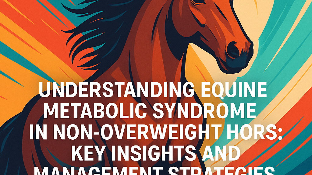 Understanding Equine Metabolic Syndrome In Non-Overweight Horses: Key Insights And Management Strategies- just horse riders
