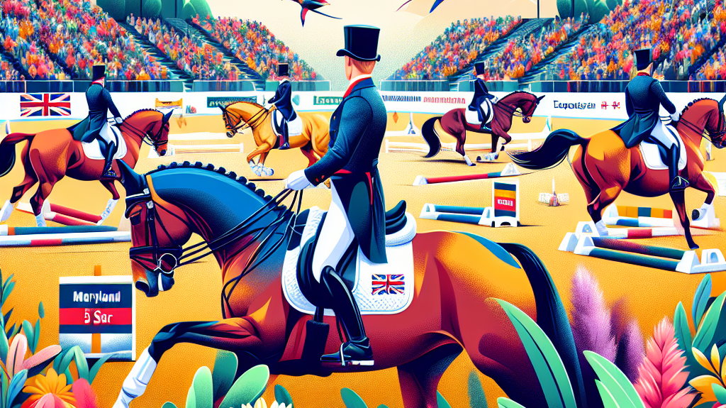 British Equestrians Dominate Maryland 5 Star Dressage With Stellar Performances- just horse riders