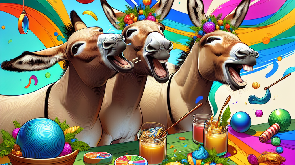 Donkeys Delight In Festive Edible Decorations And Enrichment Activities- just horse riders