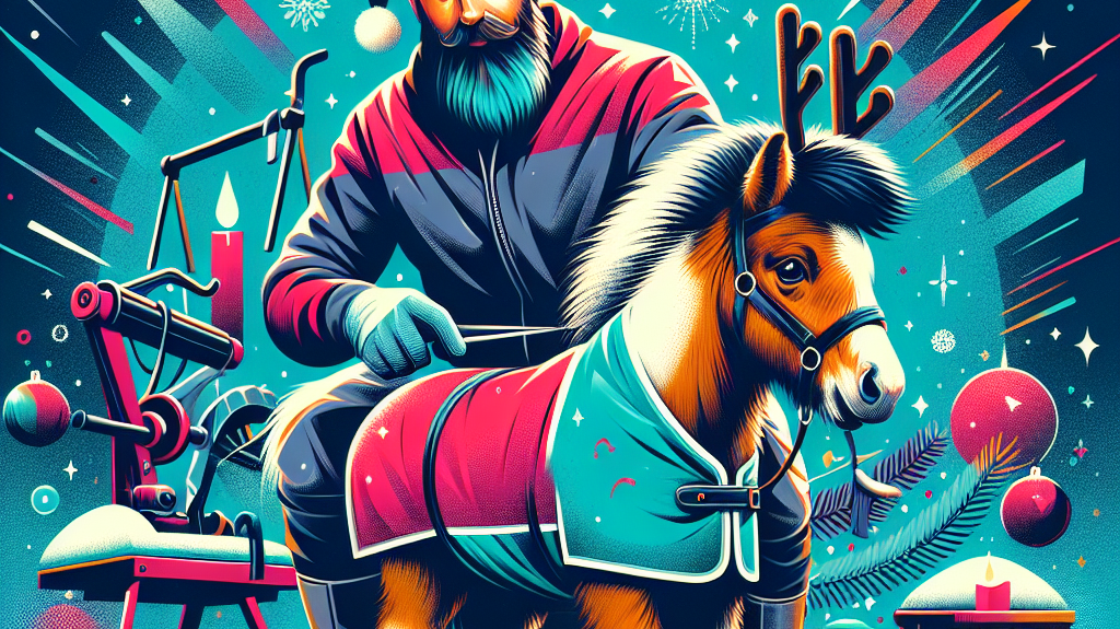 Bringing Holiday Joy With A Farrier Santa And His Shetland Pony Reindeer- just horse riders