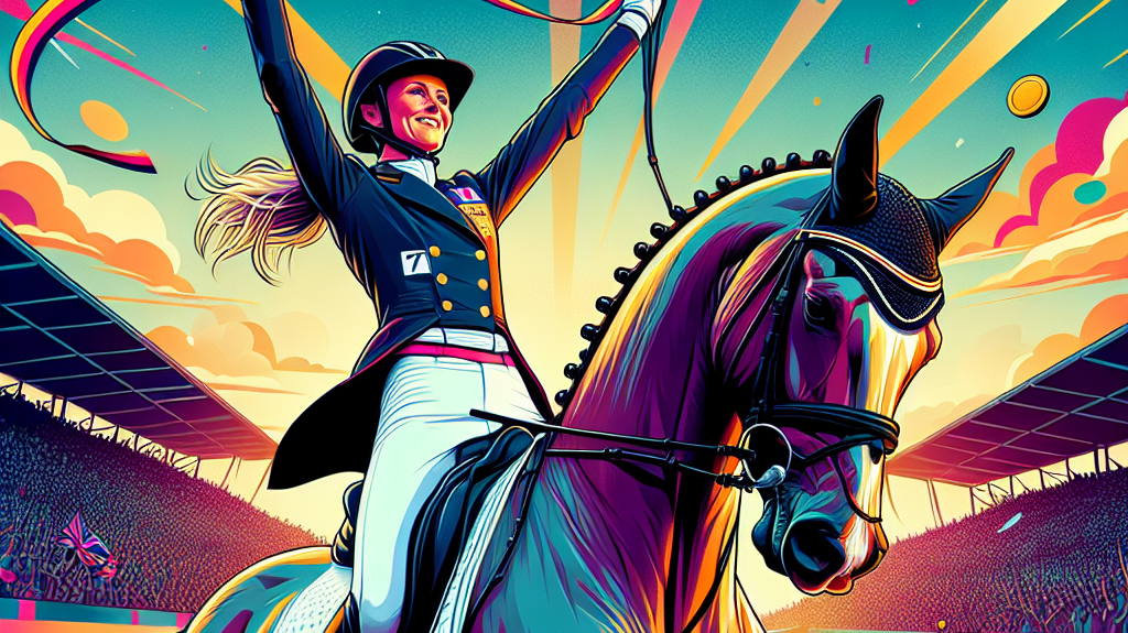 Triumph in the Sands: Lottie Fry and Everdale's Remarkable Victory at the 2024 FEI Dressage World Cup Final- just horse riders