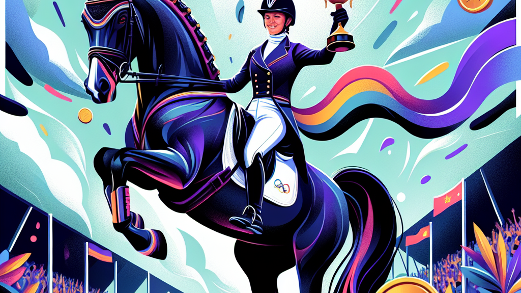 British Dressage Stars Lottie Fry and Glamourdale's Double Win: A Game-Changer for Olympic Glory- just horse riders
