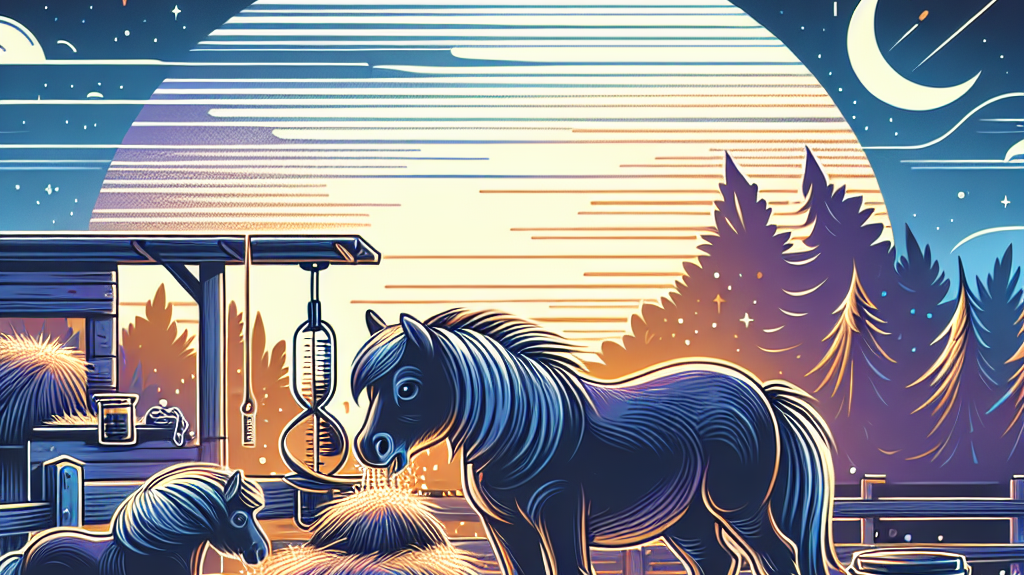 Mastering Hay Portions for Miniature Horses: Overnight Feeding Techniques for Optimal Horse Health- just horse riders