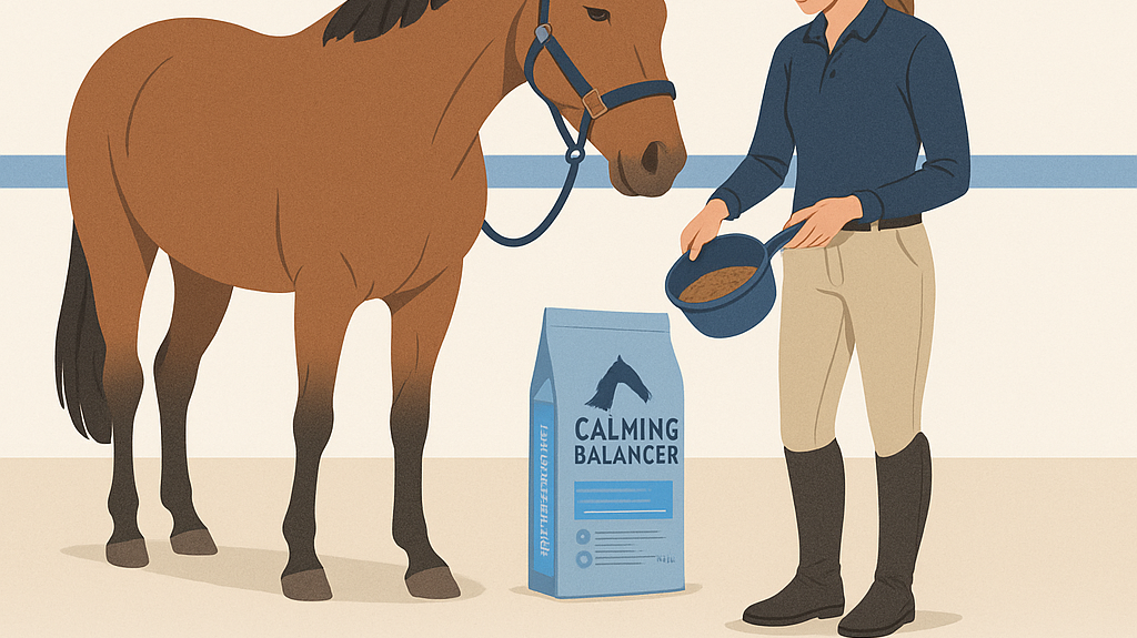Blue Chip Calming Balancer: Nutrients Without Fizz- just horse riders