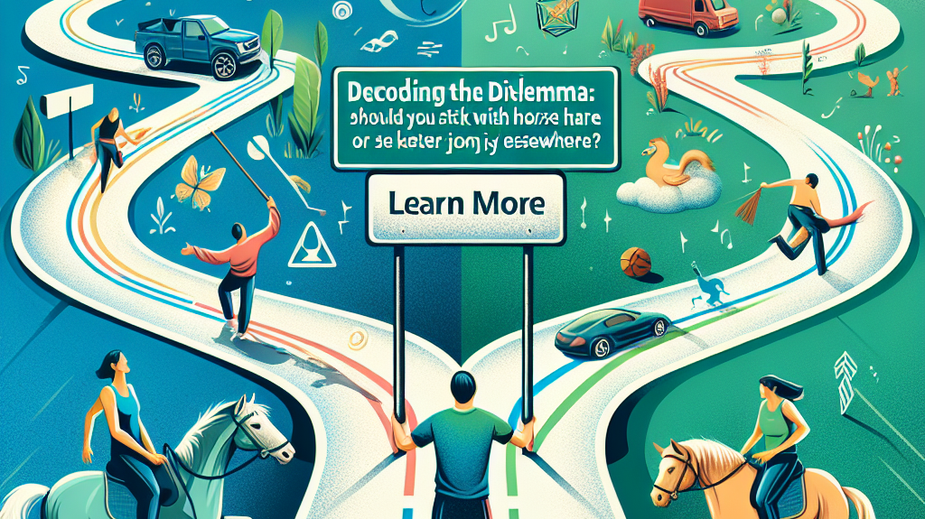 Decoding the Dilemma: Should You Stick with a Challenging Horse Share or Seek Greater Joy Elsewhere?- just horse riders