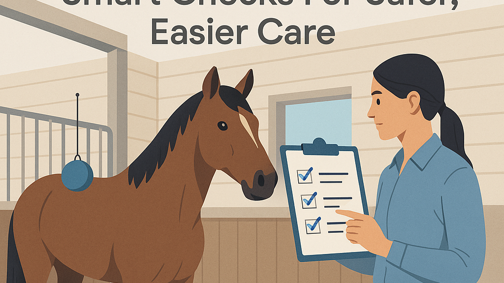DIY Livery Yard: Smart Checks For Safer, Easier Care- just horse riders