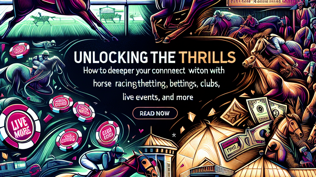 Unlocking the Thrills: How to Deepen Your Connection with Horse Racing Through Betting, Clubs, Live Events, and More- just horse riders