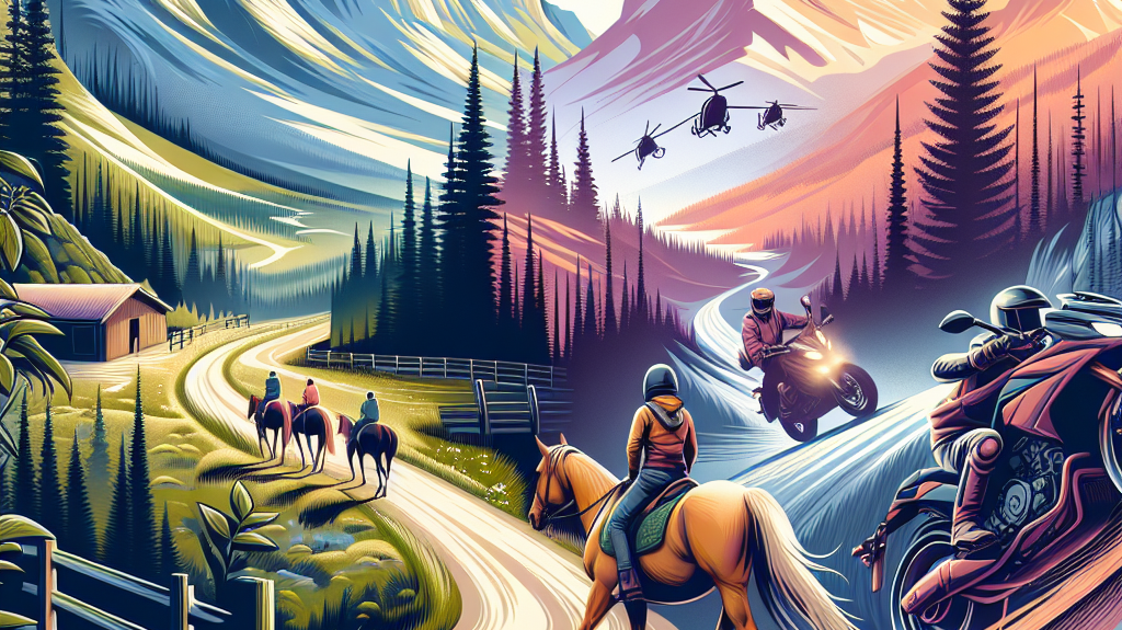 Uncover the Ultimate Trail Riding Experiences in Western Canada: From Scenic Horseback Adventures to Thrilling Motorcycle Trails- just horse riders
