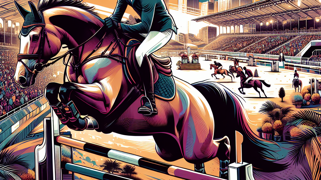 Triumphant Victory At Wellington Show Jumping Grand Prix By Carlos Hank Guerreiro- just horse riders