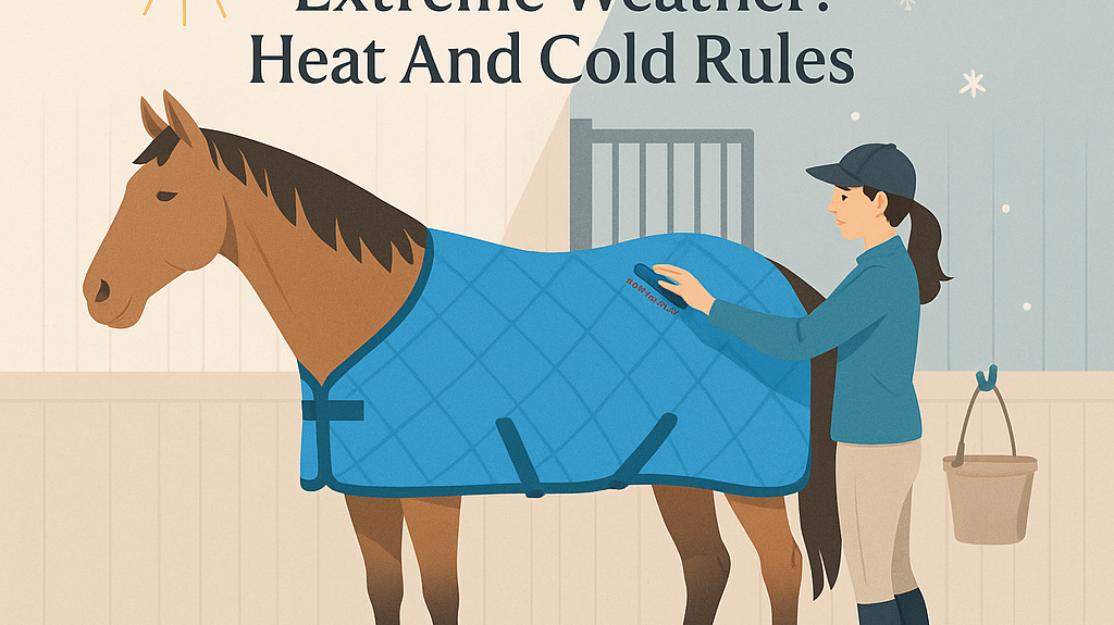 UK Horse Care In Extreme Weather: Heat And Cold Rules- just horse riders