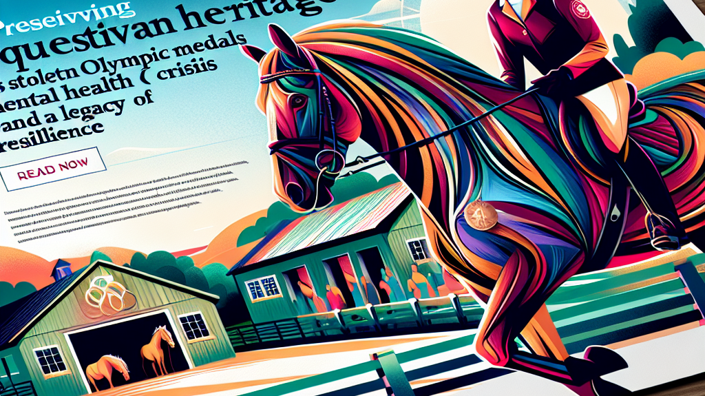 Preserving Equestrian Heritage Amidst Stolen Olympic Medals Mental Health Crisis And A Legacy Of Resilience- just horse riders