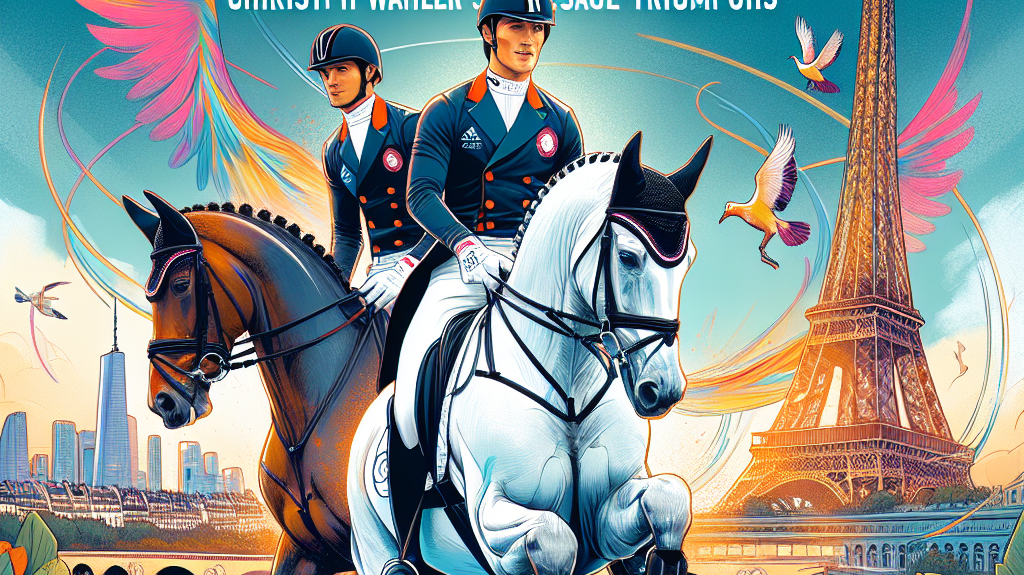 Young Equestrian Stars at the Paris Olympics: Inside Robin Godel and Christoph Wahler's Dressage Triumphs- just horse riders