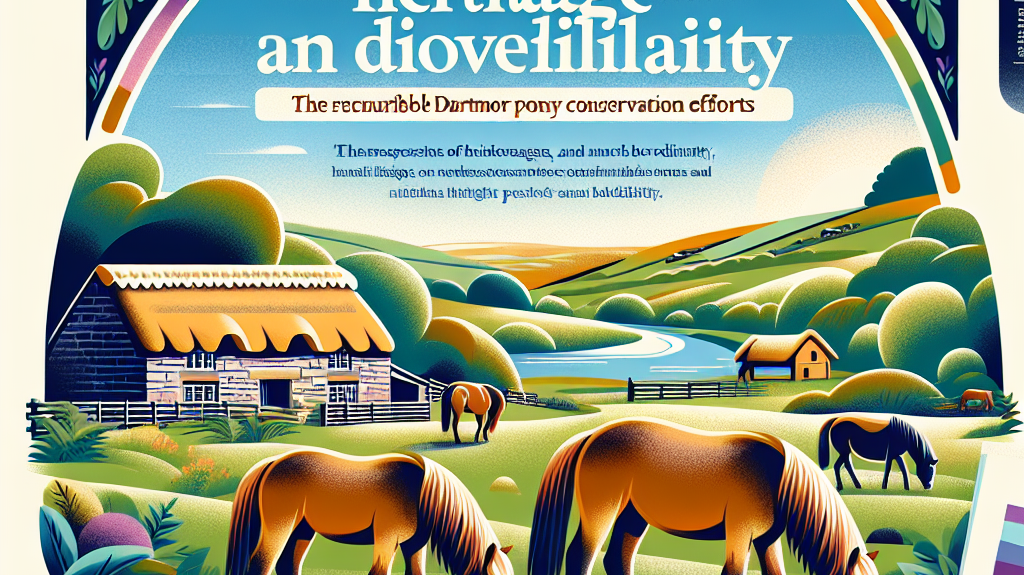 Preserving Heritage and Biodiversity: The Remarkable Success of Dartmoor Pony Conservation Efforts- just horse riders