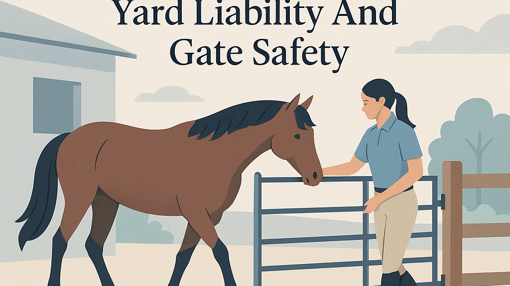 Animals Act 1971: Livery Yard Liability And Gate Safety- just horse riders