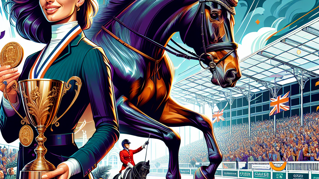 Majestic Triumph Of Lottie Fry And Glamourdale At London Horse Show- just horse riders