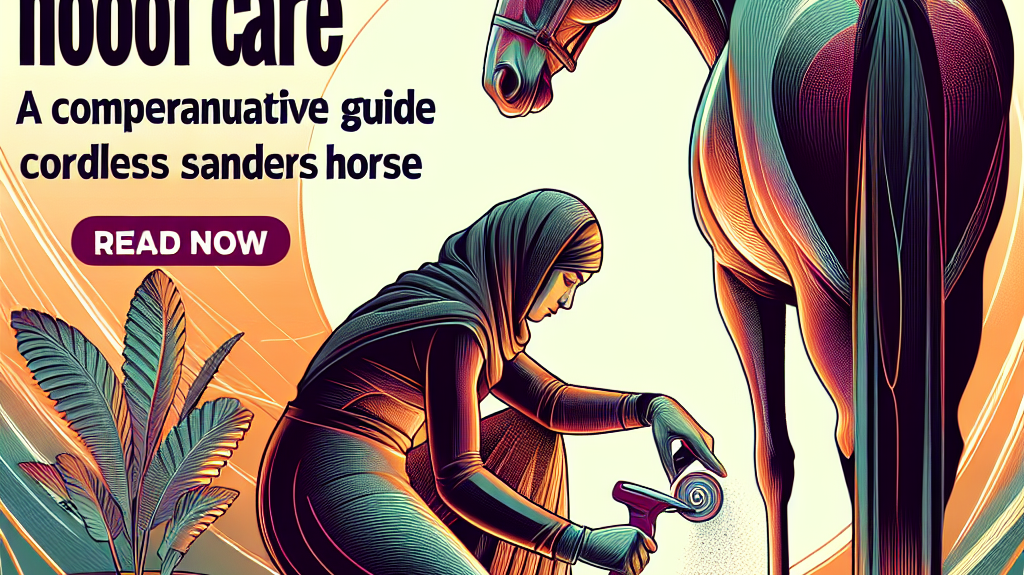 Revolutionizing Hoof Care: A Comprehensive Guide on Cordless Sanders for Horses- just horse riders