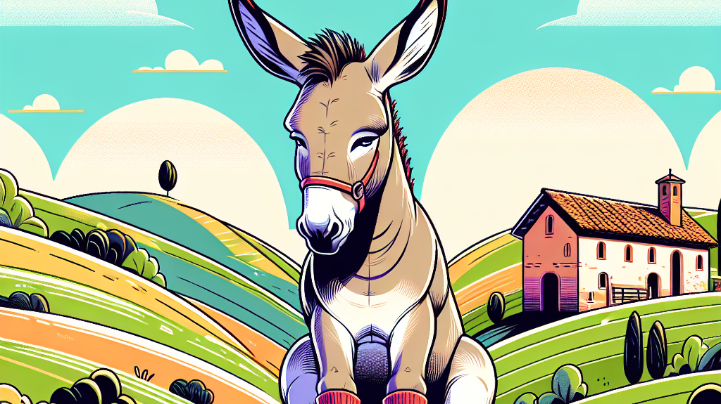 Safe And Stylish Donkey Protection With Striped Socks: An Italian Innovation- just horse riders